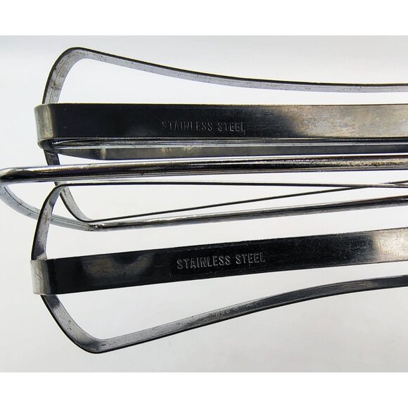 Robinson Hand Crank Egg Beater Vintage Manual Mixer Stainless Steel White Handle - Picture 11 of 14